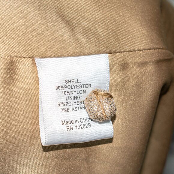 Camila Coelho Bailey Mini Dress Metallic Beige Cut-out Size XS - Picture 11 of 11